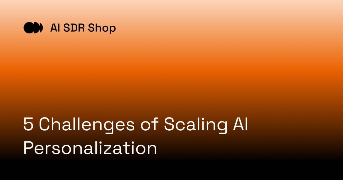 5 Challenges of Scaling AI Personalization