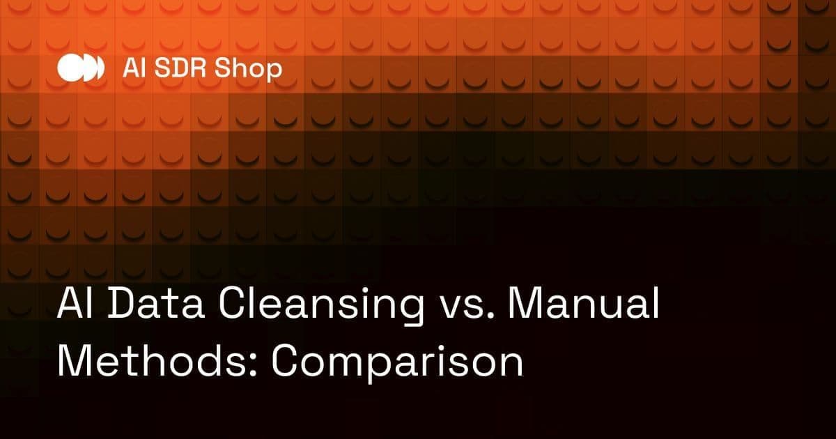 AI Data Cleansing vs. Manual Methods: Comparison